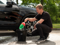 VIKAN 525652 Szczotka do kół ze stopów lekkich, duża, 425 mm, miękka, czarna - 16