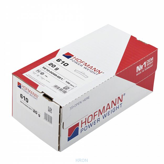 Ciężarki nabijane HOFMANN 610 STD 20g do kół aluminiowych
